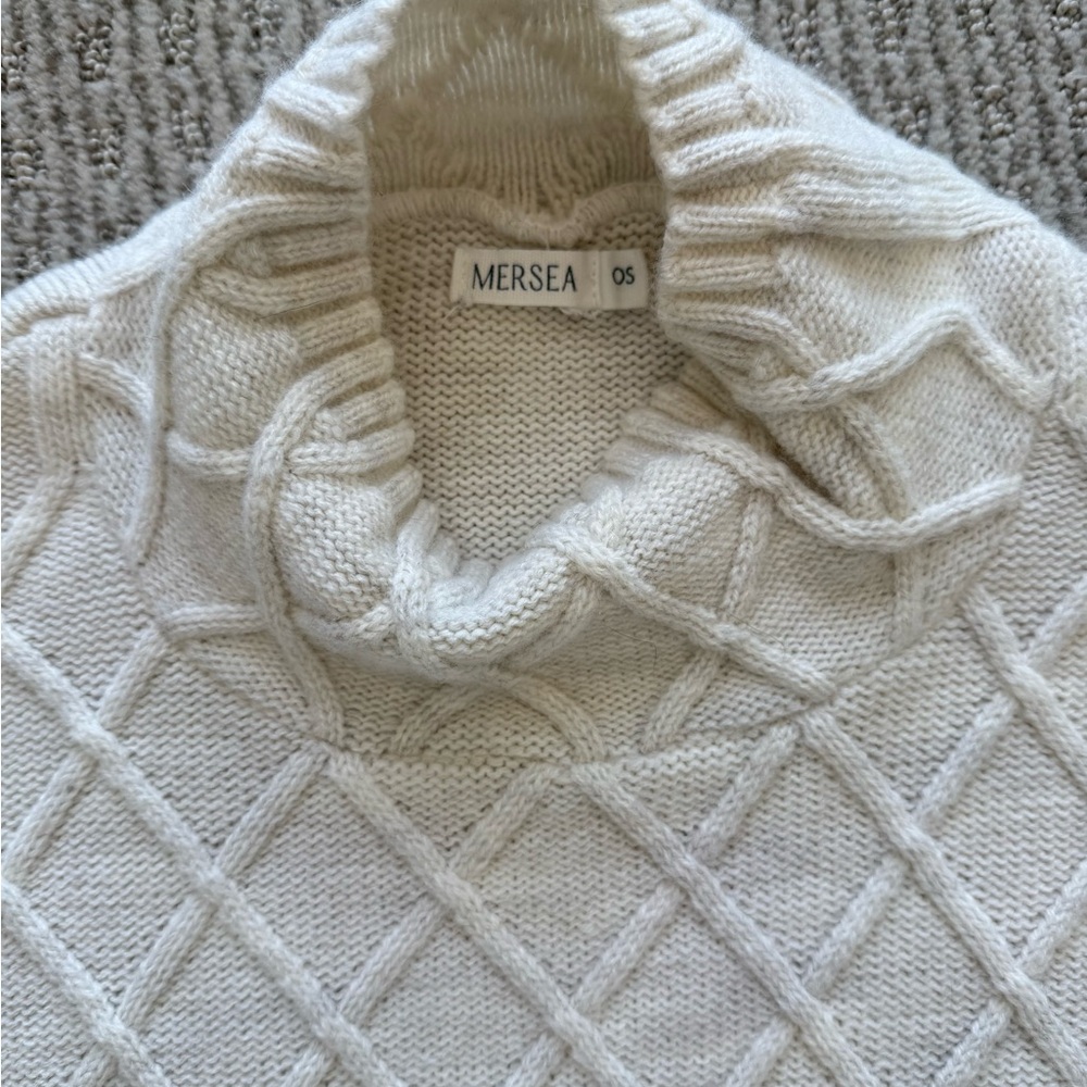 Mersea Cream Cable Knit Sweater